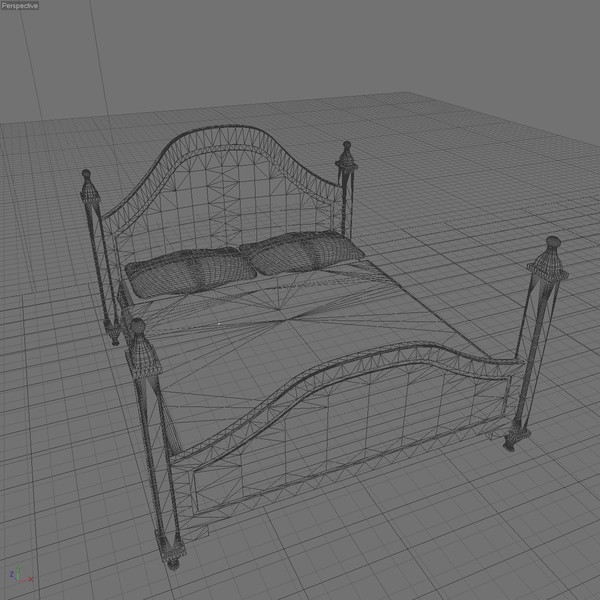 3ds bed interior - DOUBLE BED 12 by Carrara1